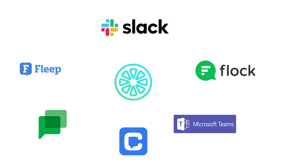 برخی از پیام‌رسان‌های سازمانی