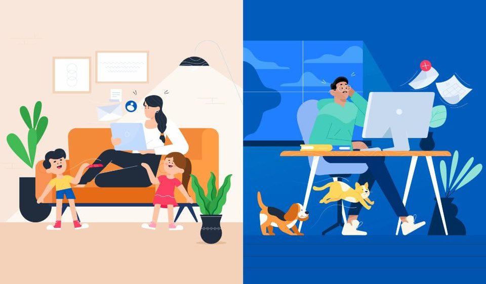 عوامل حواس‌پرتی در دورکاری